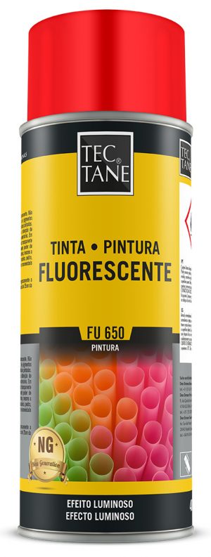 fu650 2 vermelho - Spray FU650 Efeito Florescente 400ml