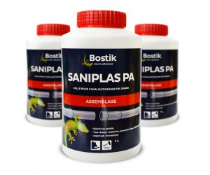 saniplas foto scaled - BOSTIK SANIPLAS PA COLA PVC C/PINCEL TRANSPARENTE