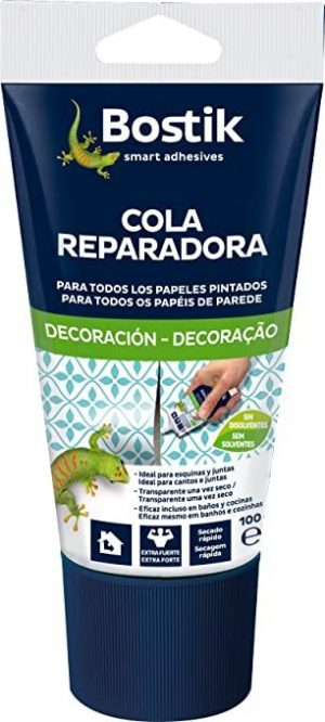 cola papel 2 - COLA REPARADORA P/ PAPEL DE PAREDE BOSTIK 100G