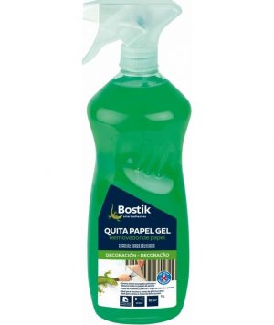 removedor papel - REMOVEDOR DE PAPEL DE PAREDE EM SPRAY GEL BOSTIK 1LT