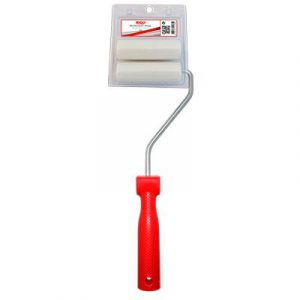 Rolo Mini Espuma Superfina 10cm Recarga plastico - Rolo Mini Espuma Superfina 10cm + Recarga (Cabo Plástico)